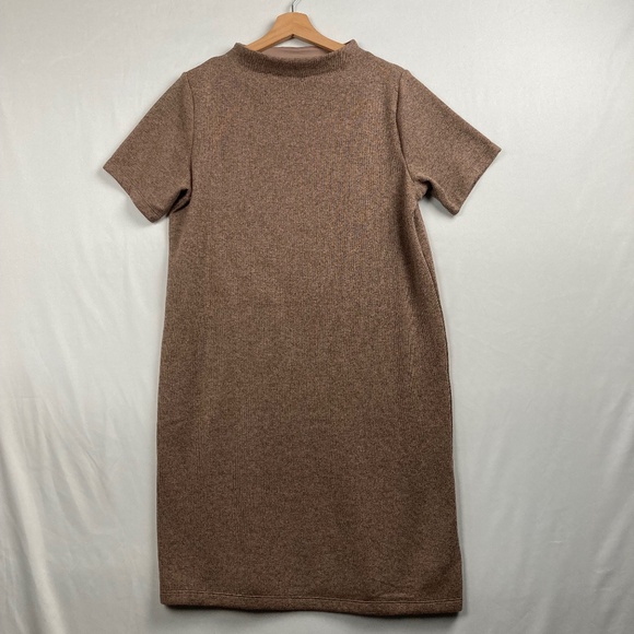 Arc'Teryx Brown Laina Dress Size Medium Soft Warm Lightweight Thermal Mock Neck - Picture 1 of 7